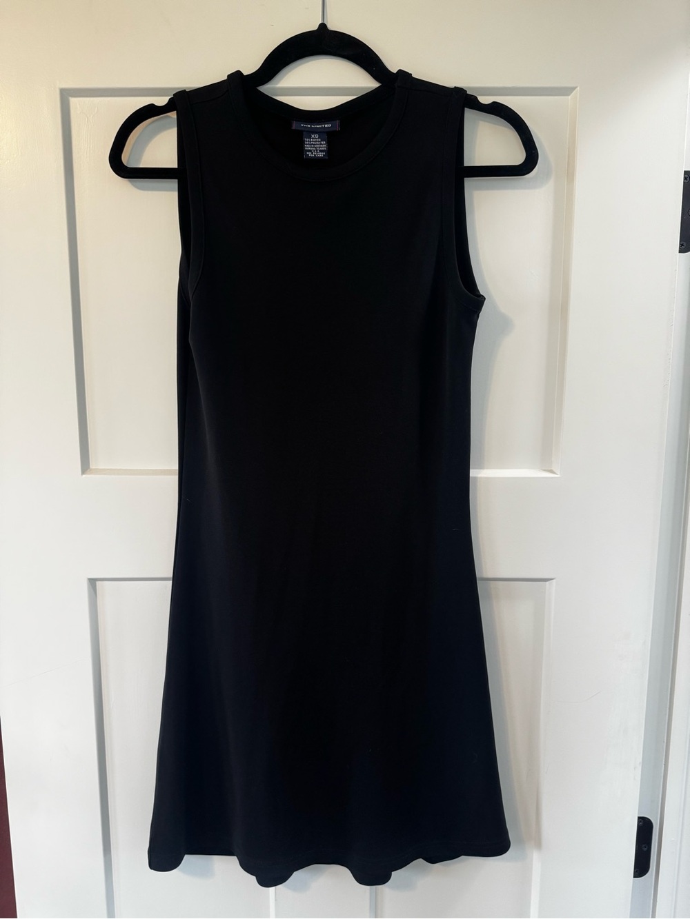 The Limited Black Sleeveless Midi A-Line Dress